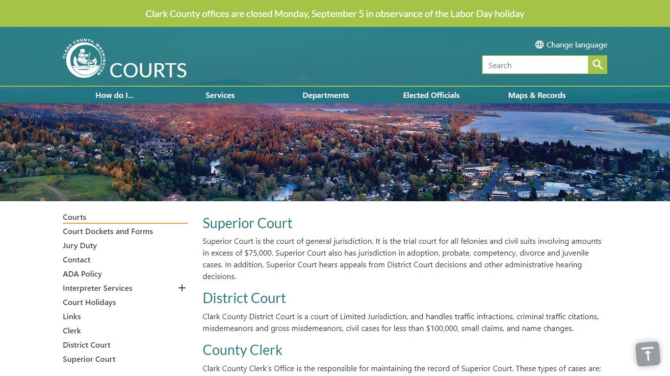 Courts Home | Clark County